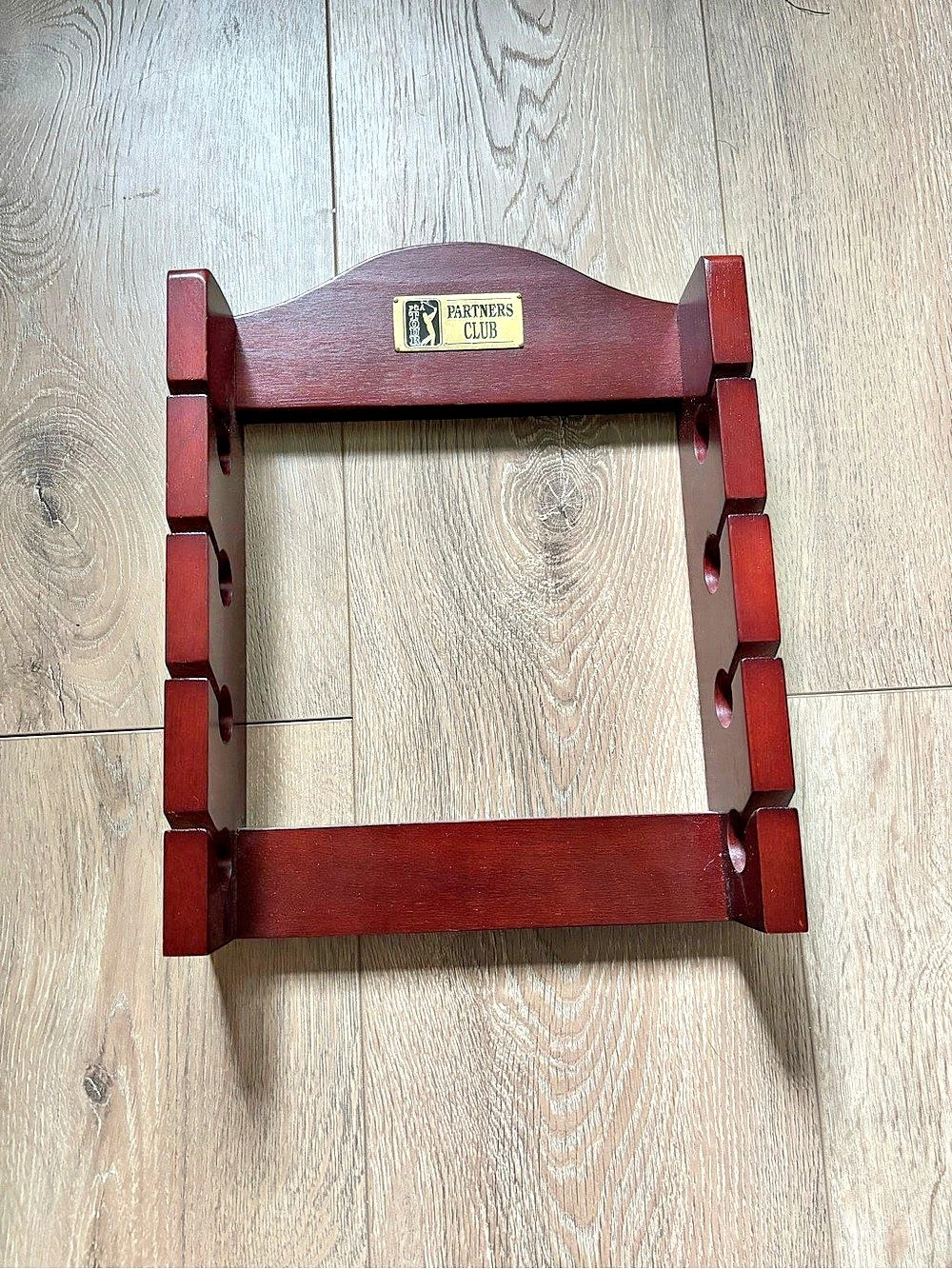 PGA Partners Club Wooden Wall-Mounted Hat Rack